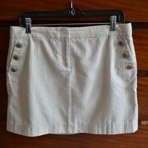 J. Crew Seersucker Skirt Size 10 - image 1